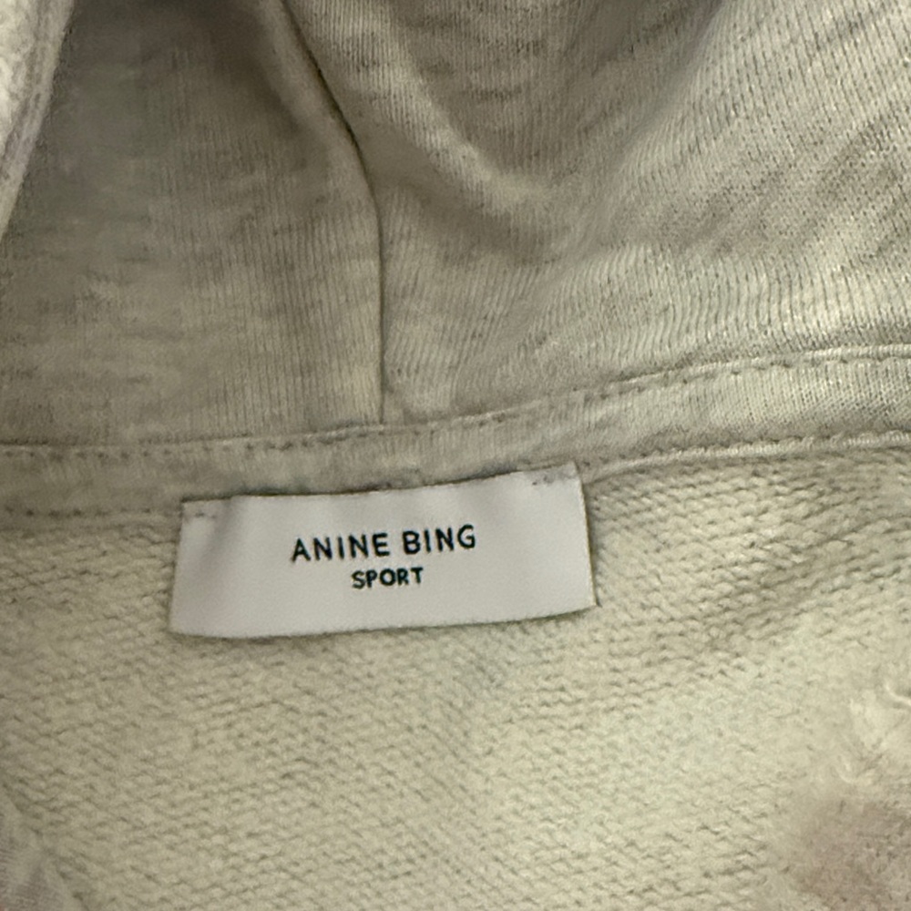 Anine Bing Sport Heather Gray Hoodie - Picture 3 of 3